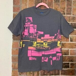 1987 Ocean Pacific AOP classic cars surfer shirt